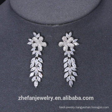 Flower shaped earrings from bali indonesia jewelry silver with zirconia